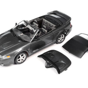 2003 Ford Mustang Saleen S281 SC Speedster Dark Shadow Gray Metallic "American Muscle" Series 1/18 Diecast Model Car by Auto World  by Diecast Mania