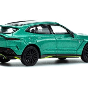 Aston Martin DBX Racing Green Metallic with Black Top 1/64 Diecast Model Car by Pop Race  by Diecast Mania