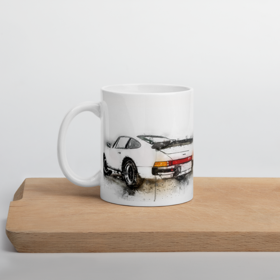 Porsche 911 Turbo, 964 turbo Art Classic Car Art Mug Automotive
