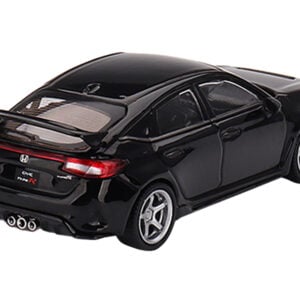 2023 Honda Civic Type R Crystal Black Pearl with Advan GT Wheels Limited Edition to 3240 pieces Worldwide 1/64 Diecast Model Car by True Scale Miniatures  by Diecast Mania