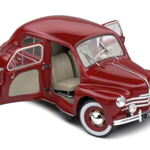 1956 Renault 4CV Red 1/18 Diecast Model Car by Solido  by Diecast Mania