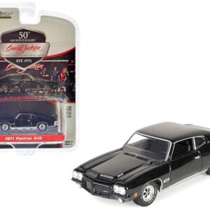 1971 Pontiac GTO Starlight Black (Lot #1030.1) Barrett Jackson "Scottsdale Edition" Series 13 1/64 Diecast Model Car by Greenlight  by Diecast Mania