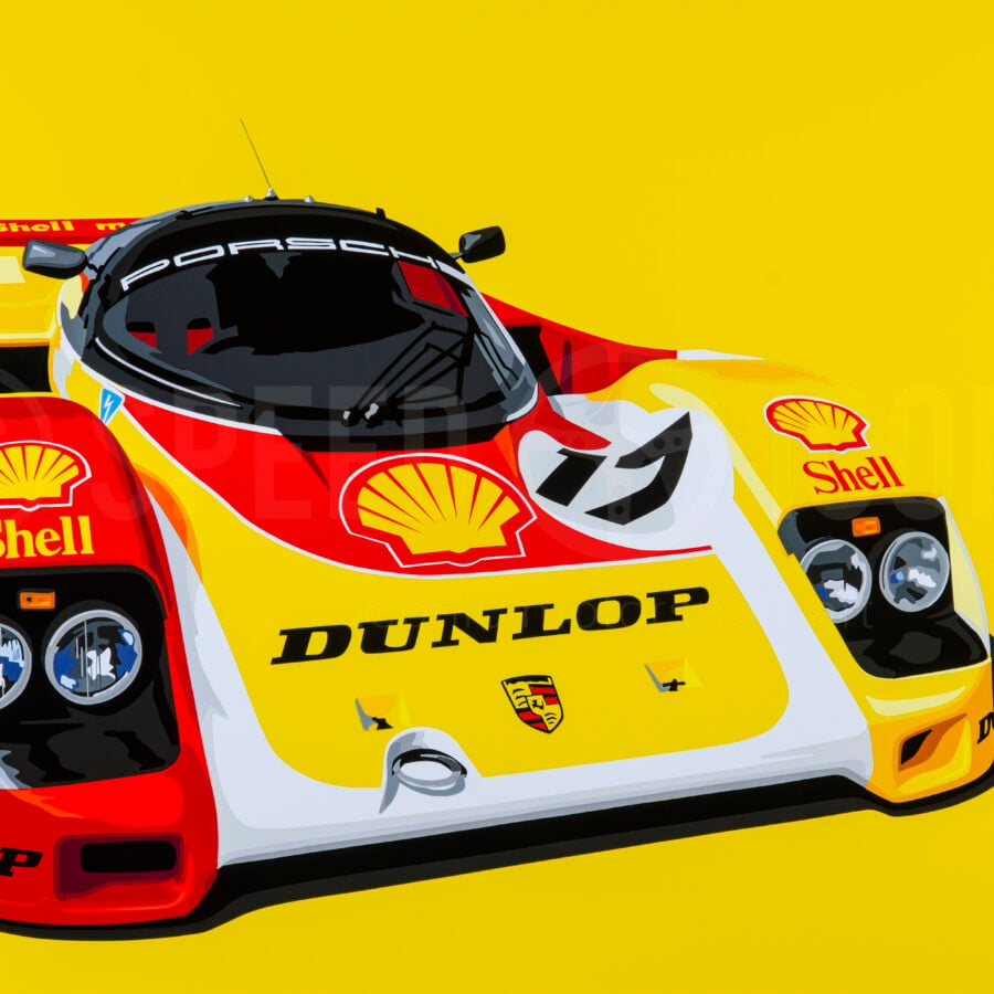 962c 1 (Porsche Racing Shell-Dunlop) from the Sports Car Racing Canvas store collection.