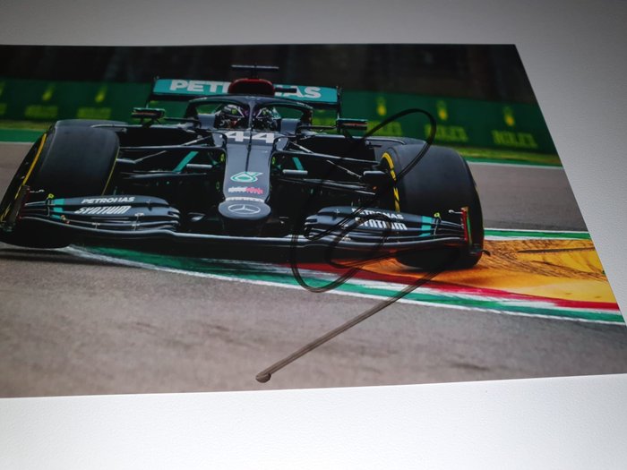 Lewis Hamilton - hand signed Photograph from the Sports Car Racing Photography store collection.