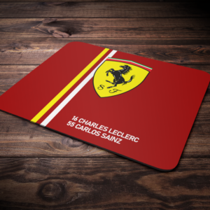 Ferrari 2024 F1 Mouse Mat Charles Leclerc Carlos Sainz - Scuderia GP F1 Gifts by ScuderiaGP