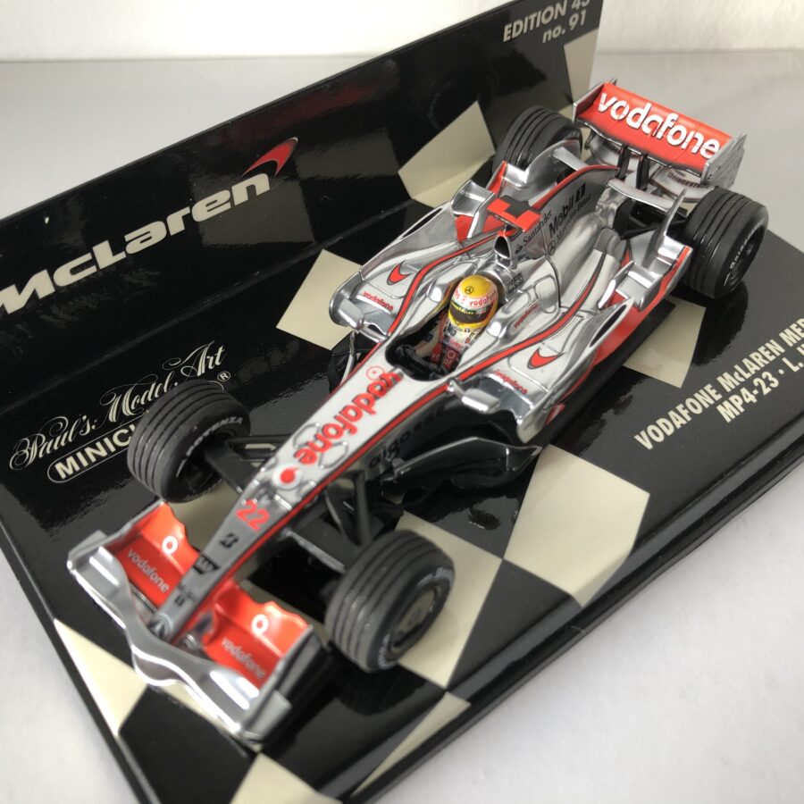 2008 Lewis Hamilton | McLaren Mercedes MP4-23 | Minichamps Diecast 1:43 from the F1 Model Cars store collection.