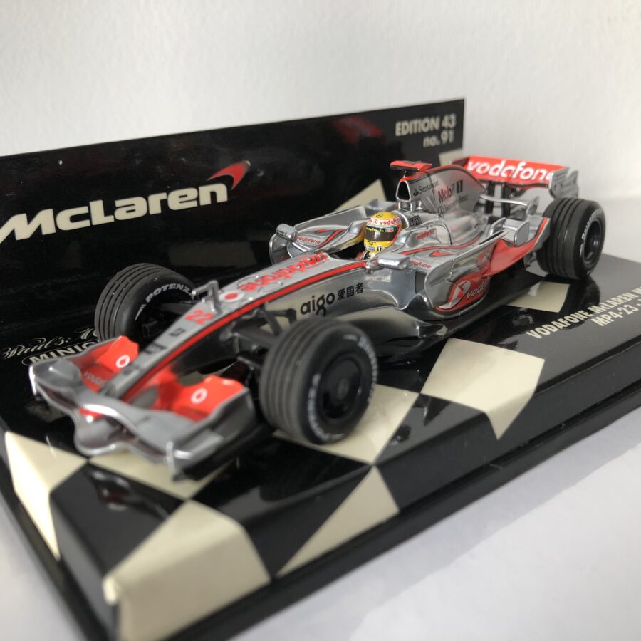 2008 Lewis Hamilton | McLaren Mercedes MP4-23 | Minichamps Diecast 1:43 from the F1 Model Cars store collection.