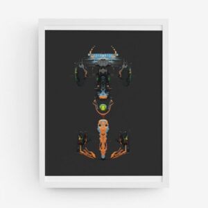 McLaren Alien Nightshift [Lando] Poster - F1 Wall Art - F1 Art By David Tyers Sports Car Racing Posters & Prints by David Tyers Art
