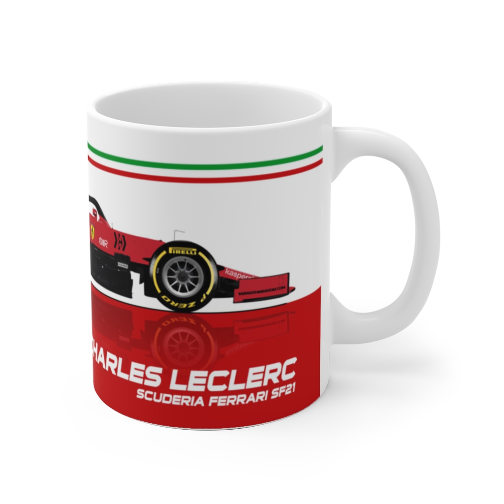 Charles Leclerc Ferrari SF21 F1 11oz Mug - Scuderia GP | The GPBox